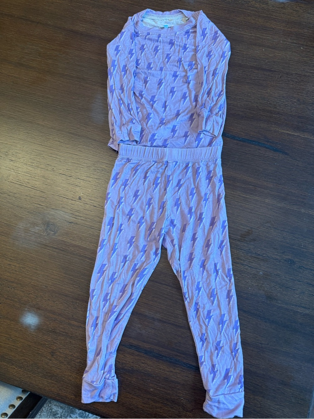 Kids Lavender Lightning Bolt Pajama Bottoms little one shop